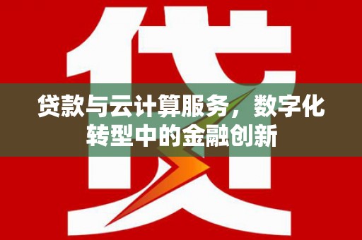 东明贷款与云计算服务，数字化转型中的金融创新