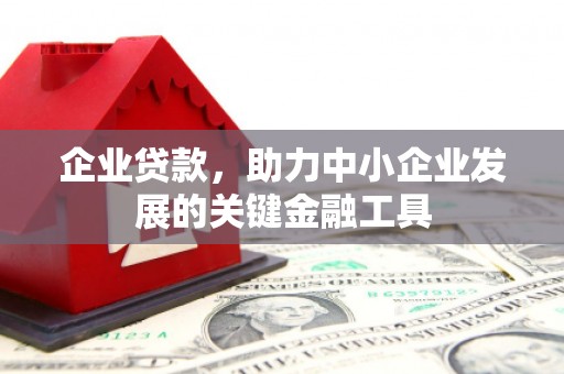 四会企业贷款，助力中小企业发展的关键金融工具