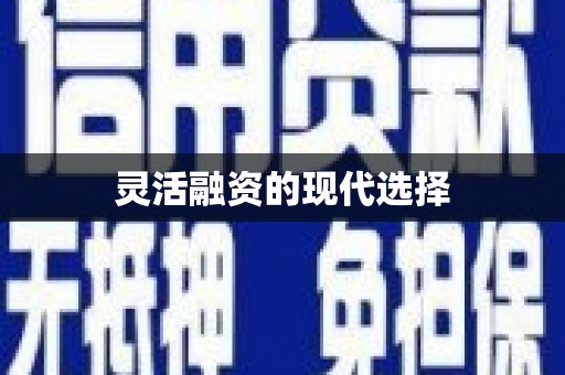 南屯灵活融资的现代选择