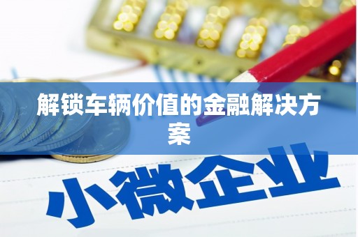 信州解锁车辆价值的金融解决方案